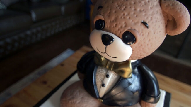 Teddy Bear Groom Cake