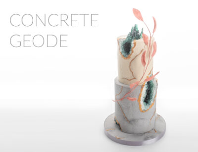 Concrete Geode cake tutorial