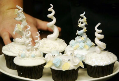 Christmas tree cupcakes tutorial