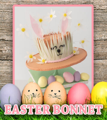 Easter bonnet cake tutorial