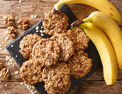 Banana oatmeal cookies