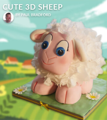 Cute 3D Sheep cake tutorial