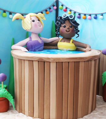 Hot tub cake tutorial