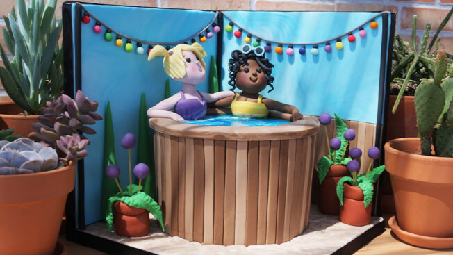 Hot tub cake tutorial
