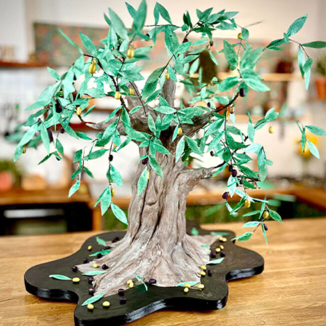 Olive tree cake tutorial