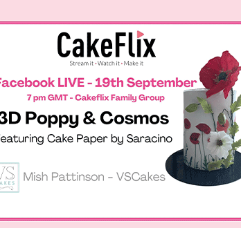3D Poppy and Cosmos sugar flowers