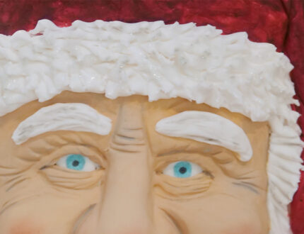 Santa Garland cake tutorial