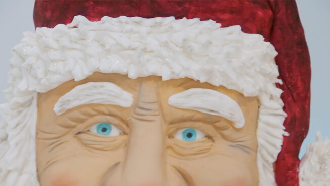 Santa Garland cake tutorial