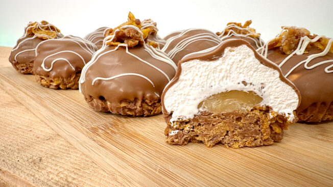 Caramel mallow crunches mallow