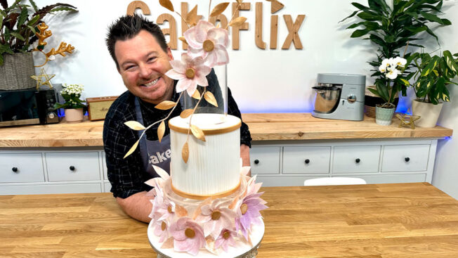 Floating Fantasy Wedding Cake