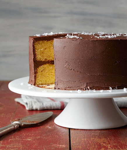 Sliced cake