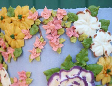 Spring Wreath Buttercream Flowers