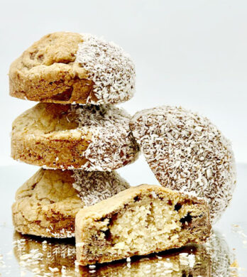 Stuffed Caramel Bounty Cookies