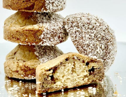 Stuffed Caramel Bounty Cookies