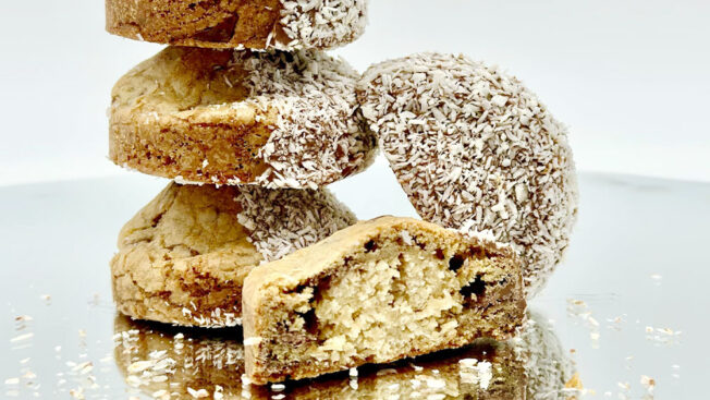 Stuffed Caramel Bounty Cookies