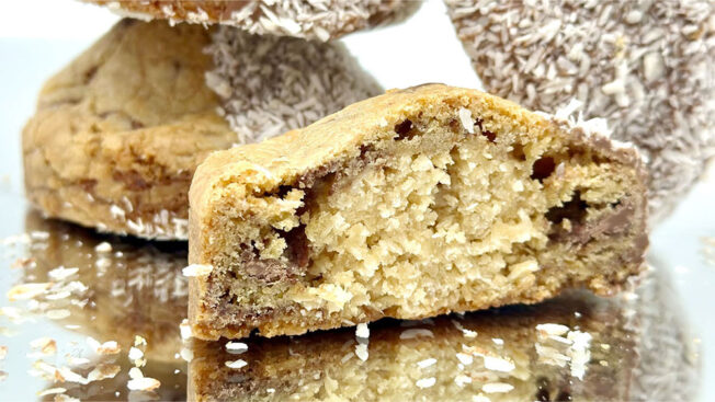 Stuffed Caramel Bounty Cookies