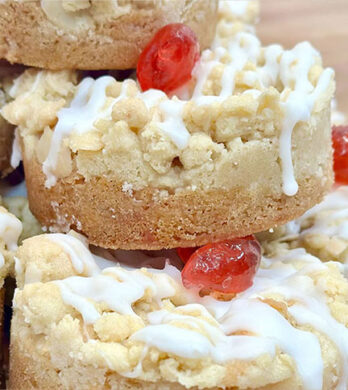 Cherry Bakewell Cookies