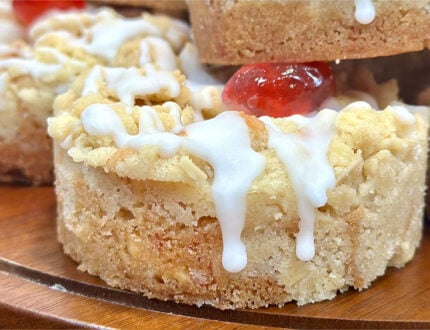Cherry Bakewell Cookies