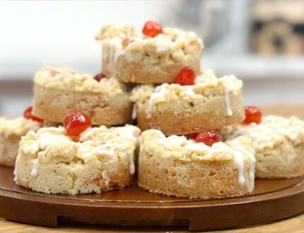 Cherry Bakewell Cookies