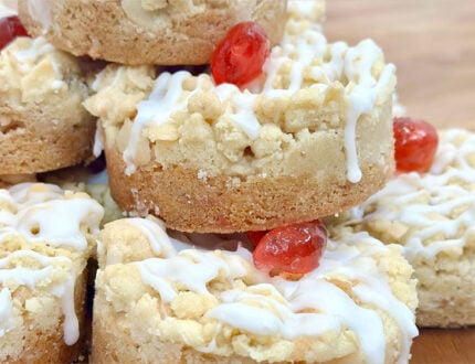 Cherry Bakewell Cookies
