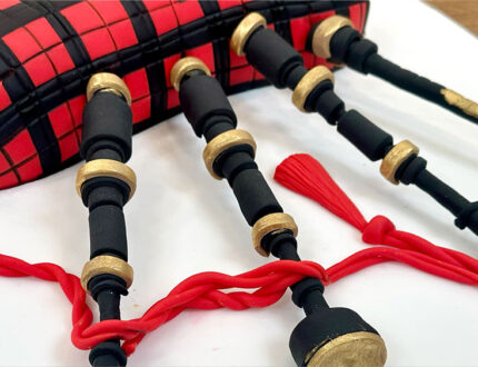 Scottish Bagpipes cake tutorial