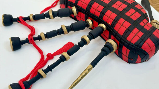Scottish Bagpipes cake tutorial