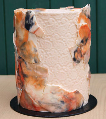 Marbled Masterpiece in Buttercream