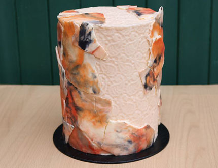 Marbled Masterpiece in Buttercream