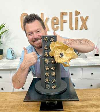 Black'n'Gold Wedding Cake