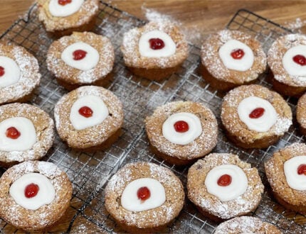 Cherry Bakewell Deluxe Cookies