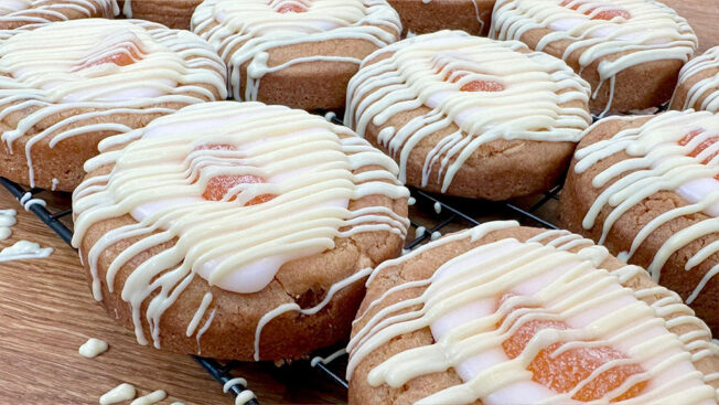 Scottish Irn Bru Cookies step by step