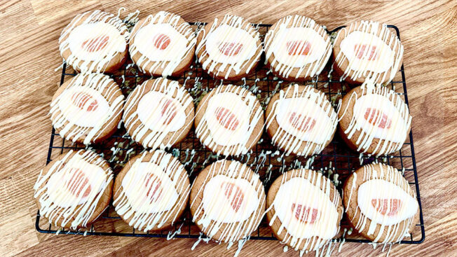 Scottish Irn Bru Cookies step by step