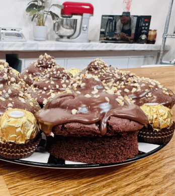 Ferrero Roche mini-cakes