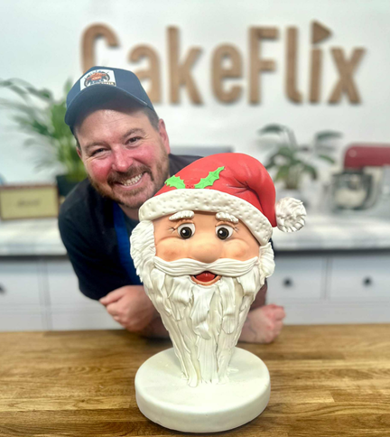 Balancing Santa Head Cake Tutorial – LIVE