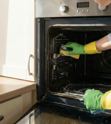Clean the oven after baking