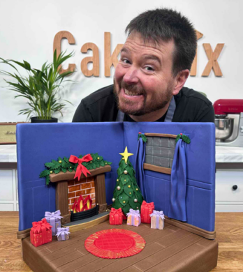 Fireplace cake tutorial