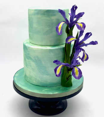 Abstract Iris Wedding Cake Tutorial