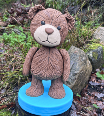 Standing Teddy Bear Cake step by step