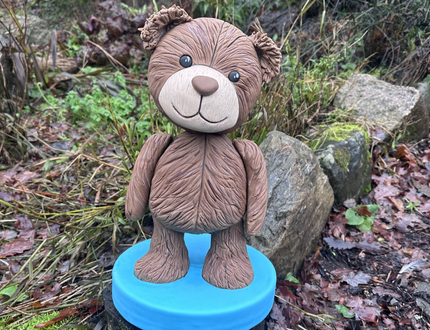 Standing Teddy Bear Cake step by step