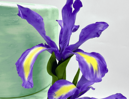 Abstract Iris Wedding Cake Tutorial