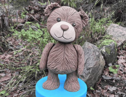 Standing Teddy Bear Cake step by step