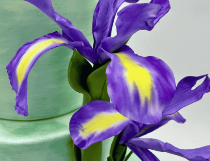 Abstract Iris Wedding Cake Tutorial
