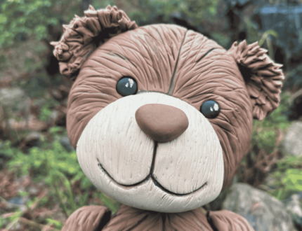 Standing Teddy Bear Cake step by step