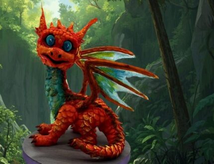 Dragon Sugar Model Cake Topper