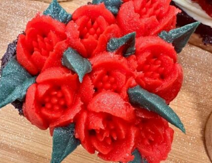 Shortbread and Chocolate Cake Love Hearts