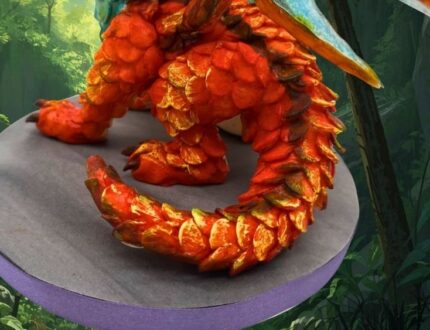 Dragon Sugar Model Cake Topper
