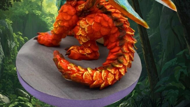 Dragon Sugar Model Cake Topper