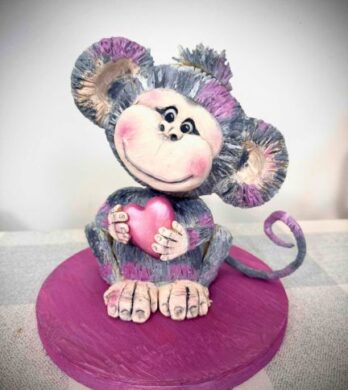 Valentine's Monkey Cake Tutorial