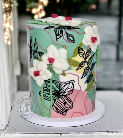 Wild Orchids Buttercream Cake Tutorial