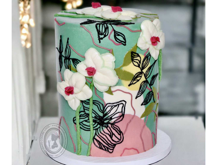 Wild Orchids Buttercream Cake Tutorial